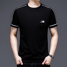 2024夏季新款高端纯色百搭圆领男士半袖休闲时尚短袖T恤宽松薄款，男装T恤，电商B212（原钱塘6029）