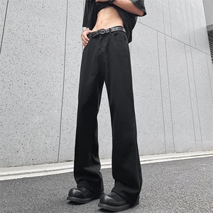 SJ-217-2-HK24151特P40 秋季直筒水系牛仔裤男vibe微喇休闲裤图片
