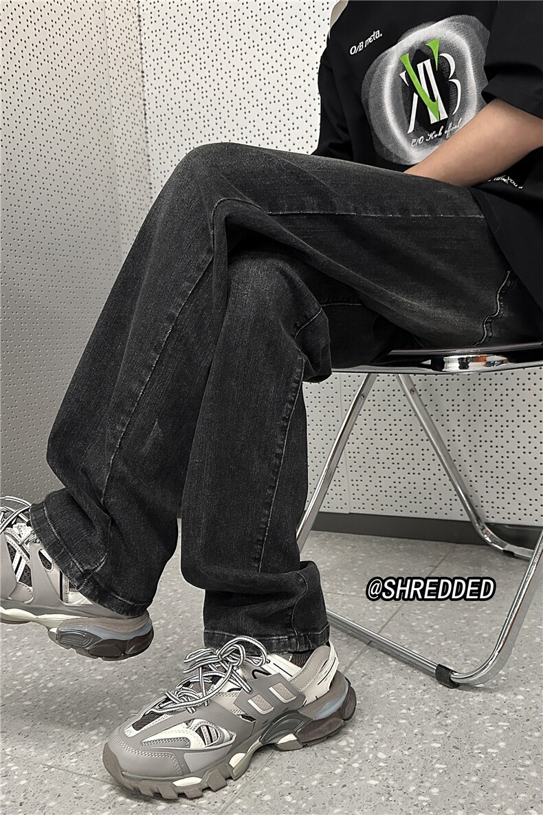 抖音品质2023新款修身小脚裤泥巴黄牛仔裤B315-K23252-P50控68,男装牛仔裤,电商B315