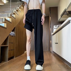 夏季新款韩版百搭慵懒休闲裤男潮牌宽松休闲长裤 现货 K8095-P34图片
