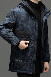 SNNYR922-3秋冬新款2023年男士休闲羽绒服加厚保暖夹克外套P273图片
