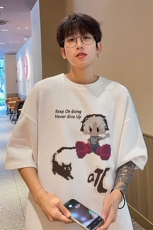 量大优！供视频！港风华夫格短袖T恤半袖男HT160-特P18，男装T恤，电商B367
