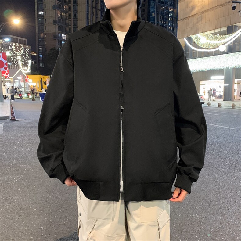 双拉链飞行夹克男美式立领外套春季新款户外冲锋衣潮JK02625-P73,男装夹克,星座308B-2
