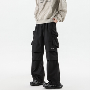 8XL-M刺绣冲锋裤男款大码春秋户外机能登山裤直筒阔腿裤KZ020P50图片
