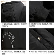 MY16166-P100加厚加绒连帽衣男大码服男面包服男砖墙挂拍，男装棉衣，电商A040A