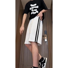 夏季美式高街hiphop运动五分裤短裤货号DK2412P35《抖音品质》，男装牛仔裤，电商A063