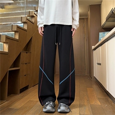 弯刀卫裤男款秋季宽松阔腿裤设计感休闲直筒裤XK193-P39，男装休闲裤，星座208-5
