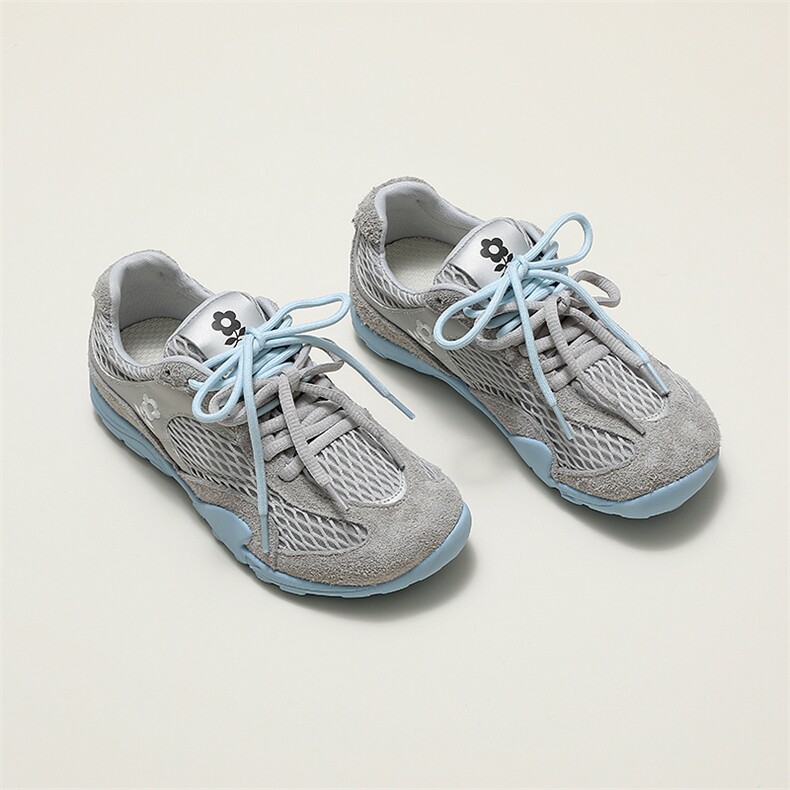 Montagut/梦特娇夏季时尚平底系带休闲鞋百搭运动鞋透气网面女鞋，女鞋休闲鞋，上品集物