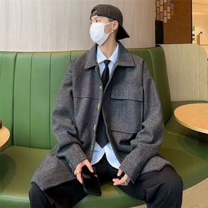 452-P70 2025新款男士外套春秋季潮牌痞帅高级感休闲长袖加厚图片
