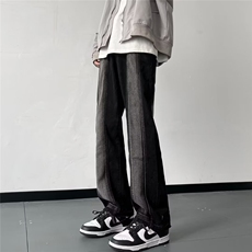 美式高街牛仔裤男韩版潮流帅2023冬季新款ins直筒长裤RK1207-P48，男装牛仔裤，星座412-3