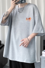 华夫格t恤男短袖男大码五分袖HT73438-P22，男装T恤，电商A040