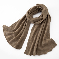 秋冬季围巾女外搭保暖针织护颈围脖脖套，围巾，戎咖羊绒