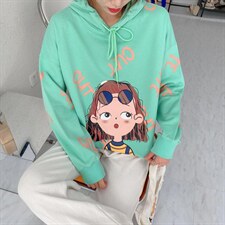 秋季满印小女孩卫衣，女装卫衣/绒衫，NOUSWEETY 诺小姐衣橱