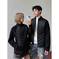 轻薄排骨羽绒服男女款冬季美式立领运动棉服小众设计感骑行防寒服，男装羽绒服，电商A102