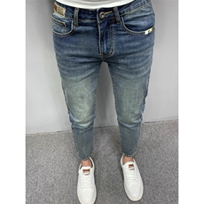 1506-1/KT761/P48牛仔裤男士修身小脚秋新款潮牌弹力水洗潮流百搭，男装牛仔裤，星座1506-1
