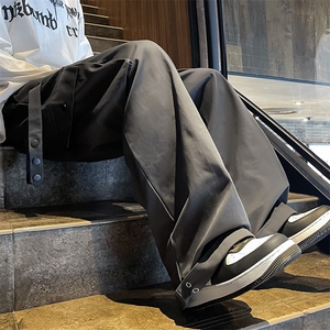 美式高街工装裤潮流宽松百搭直筒长裤休闲阔腿束脚裤男MK185-P58图片