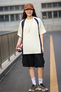 32支 双纱240克 8色S-3XL 棉 男女款T恤图片