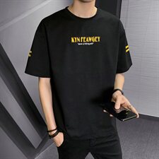 男子纯棉短袖T恤2021夏新款印花休闲时尚Tins潮流DS715TP25，男装T恤，电商A102
