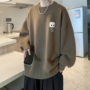 半高领毛衣男大码胖子针织衫毛线衣 M18400-P45 加绒款-P65图片