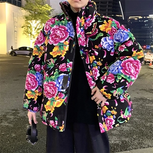 MY204东北新大花加厚保暖风特色棉衣外套棉服面包服男女棉袄图片