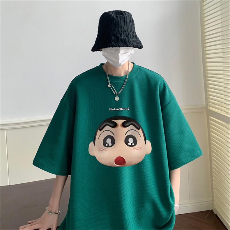 量大优重磅220克华夫格短袖T恤3D头印花HT3119-P20,男装T恤,星座508（原C305）