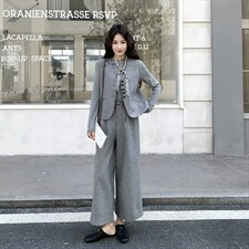 现货数据好26年新款春装套裤三件套182-8695P228K358，女装套装/套裙，帛香坊