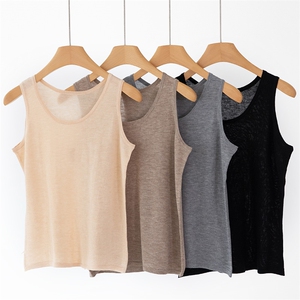 夏季新款简约百搭14针精纺小吊带女宽松显瘦时尚休闲上衣，女装背心吊带，天宇悦翔羊绒