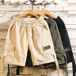 1日系休闲大码M-5XL短裤原宿嘻哈宽松工装五分中裤男7819P35控69图片