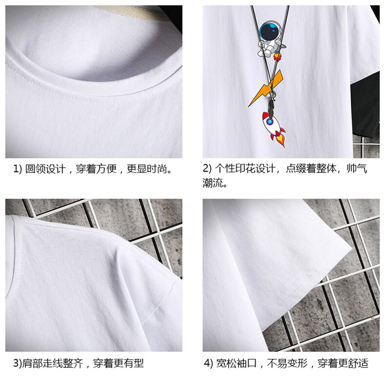 TD56165-P35短袖t恤套装男短裤两件套男装搭配一套帅气,男装T恤,电商A040A