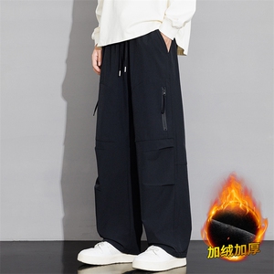 男士加绒加厚休闲户外保暖裤子JRK235-P52大码元图片