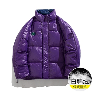 白鸭绒羽绒服秋季新款大码男加厚保暖棉衣外套  6100 P269 控298图片