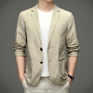 D2212夏季男士户外防晒衣皮肤衣西装长袖超薄防晒西服P165图片