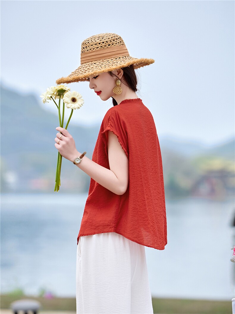 时尚洋气套装女2026夏季新款复古气质宽松阔腿裤两件套,女装套装/套裙,魅影
