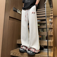 ！2026春夏季男士直筒刺绣休闲裤情侣卫裤WK2087特P45，男装休闲裤，电商B220