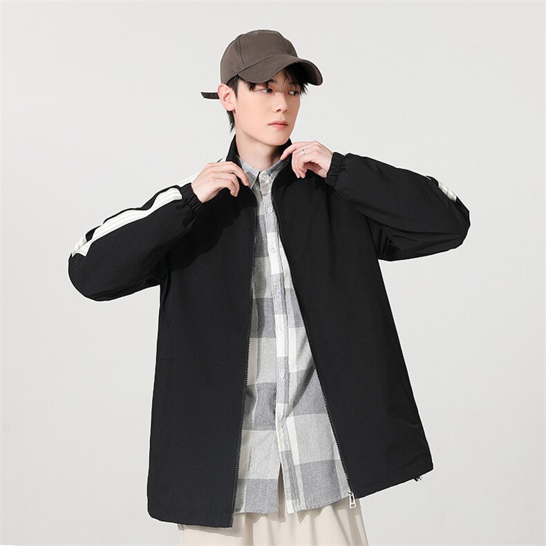 夹克秋季立领休闲美式潮流工装运动情侣宽松防风外套230-P40,男装夹克,星座1403A