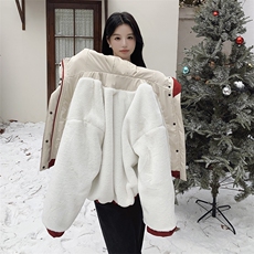 现货红色加厚派克服外套小个子工装棉服2C206-L58-P200-K298，女装棉衣/棉服，2C206