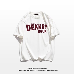 25年春夏高级设计感短袖T恤潮牌小众情侣圆领上衣B1546-P28网络图,女装T恤,电商B245