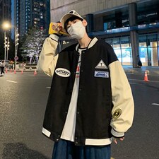夹克棒球服男秋季韩版ins宽松百搭上衣港风痞帅学生外套JK437-P48，男装夹克，星座1008-1