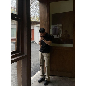现货 100%棉  203-6 F2548 P48特～美式宽松直筒长裤图片