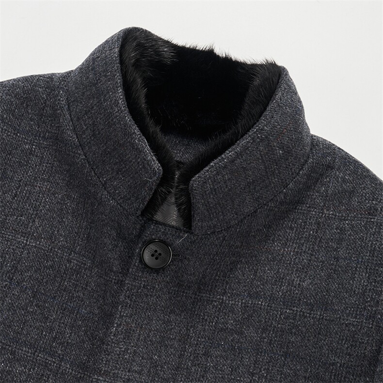 白鹅绒羽绒服男中年商务休闲加厚冬款羽绒外套保暖纯色上衣外套,男装羽绒服,电商B212（原钱塘6029）