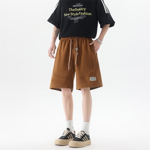 8XL-M 抖音品质特大码 ins潮流亮色休闲短裤印花五分裤DK1521P35图片