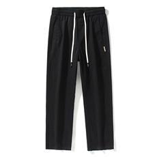 休闲裤男生潮牌纯棉直筒阔腿裤卡其色加厚长裤Z2301-P50/加绒P60，男装卫衣，星座509