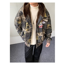 秋冬新款男土棉袄冬季废墟迷彩户外劳保连帽工作棉衣棉服干活，男装棉衣，星座506A