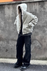 自家图2026冬季棉服座山雕男装痞帅毛领连帽棉衣外套S366P148，男装棉衣，电商A233-1