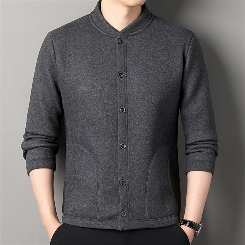 数据款 秋冬季男士休闲加绒加厚保暖棉服外套百搭保暖衣 8978-P43图片