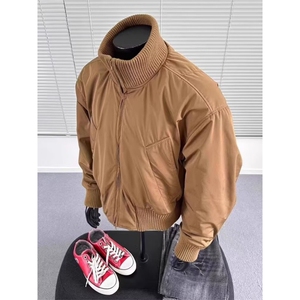 美式bomber飞行员夹克棉服男款冬季保暖高级感廓形外套L4288-p100图片