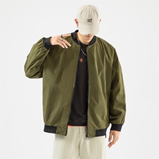 情侣潮大码宽松休闲多色光板夹克棒球服外套潮J7204P30【特价】，男装夹克，电商A007