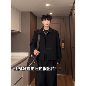 气质简约慵懒百搭流行夹克原宿潮流ins文艺新款日系时尚JKX21图片