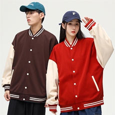 春秋季棒球服外套新款ins潮情侣学生休闲针织夹克A305-DF32-P75，男装夹克，电商B306