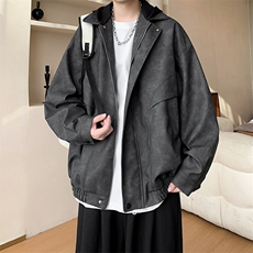 春季皮衣美式潮牌青少年百搭夹克情侣春装外套XZ102B-1-JK2565P85，男装夹克，星座102B-1